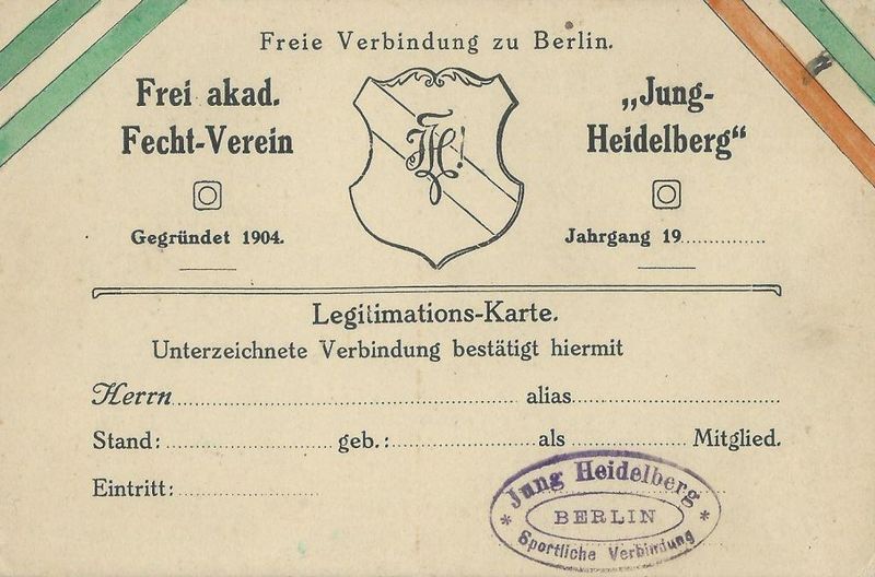 Datei:Freier akademischer Fecht-Verein Jungheidelberg Berlin-Legitimationskarte.jpg