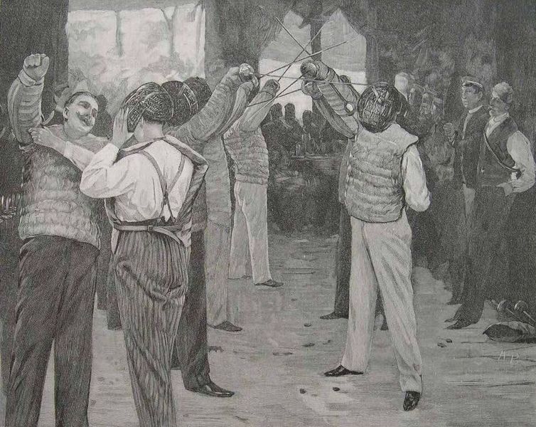 Datei:August Blunck-Fechtsaal 1893.jpg